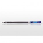 Ручка гелевая "Loco", прозрачный, резиновый упор, игольчатый, 0,5мм, синий (Avantre)