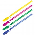 Ручка шариковая "Spiny", круглый корпус, ассорти, 0,7мм, синий (OfficeSpace)