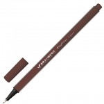 Ручка капиллярная одноразовая "Aero", коричневый, 0,4мм, коричневый (Brauberg)