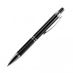 Ручка шариковая "Crocus", алюминий, корпус-черный лак, хром (Portobello)