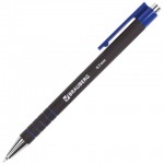 Ручка шариковая автоматическая "Capital+", корпус soft-touch, 0,7мм, синий (Brauberg)