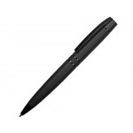 Ручка шариковая "Vip gum", soft touch, черный, темный хром (Uma)