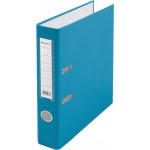 Папка-регистратор А4 80 мм, "Office Line", карман, металлический кант, голубой (Lamark)