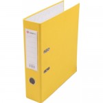 Папка-регистратор А4 80 мм, "Office Line", карман, металлический кант, желтый (Lamark)