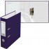 Папка-регистратор А4 80 мм, "Office Line", карман, металлический кант, фиолетовый (Lamark)