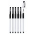 Ручка шариковая, корпус прозрачный, масляная, игольчатый, резиновый упор. 0,5мм, черный (informat)