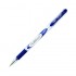 Ручка гелевая "FLO Gel", серый, игольчатый, резиновый упор, 0,5мм, синий (Cello)