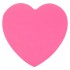 Бумага для заметок с клейким краем 70х70мм,  50л/шт,  "Сердце", пастель розовый (Axent)