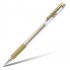 Ручка гелевая "Hybrid Gel Grip" прозрачный, с резиновым упором, 0,8мм, золотой(Pentel)