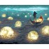 Картина по номерам "В волшебном сне" 50 х 40 см, со светодиодами (Фрея)