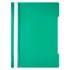 Папка-скоросшиватель А4, прозрачный верхний лист, пластик 100/120мкм, зеленый, "Economy" (Бюрократ)