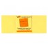 Бумага для заметок с клейким краем 38х51мм, 100л/шт, неон желтый (Workmate)