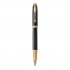 Ручка перьевая "IM Premium Black GT", корпус-алюминий, лак, позолота 23К (Parker)