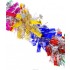 Мишура цветная петельчатая с декором "Звездочки", длина 2м, т.8см, 6слоев, б/уп.,"EuroHouse"