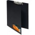 Папка-планшет А4, зажим, крышка, до 100л, картон/ПВХ, пластик, черный (Lamark)