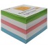 Блок бумаги для записей 90х90х50мм, цветной, непроклеенный (Workmate)