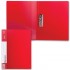 Папка с боковым зажимом А4 21мм, "Contract", внутренний карман, пластик, красный, 0,7мм (Brauberg)