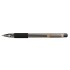 Ручка гелевая "Advance", прозрачный, 0,5 мм, резиновый упор, черный (Silwerhof)