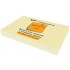 Бумага для заметок с клейким краем 50х75мм, 100л/шт, желтый (Workmate)