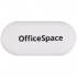 Ластик для карандашей "FreeStyle", 60*28*12мм, овальный, термопластичная резина, белый (OfficeSpace)